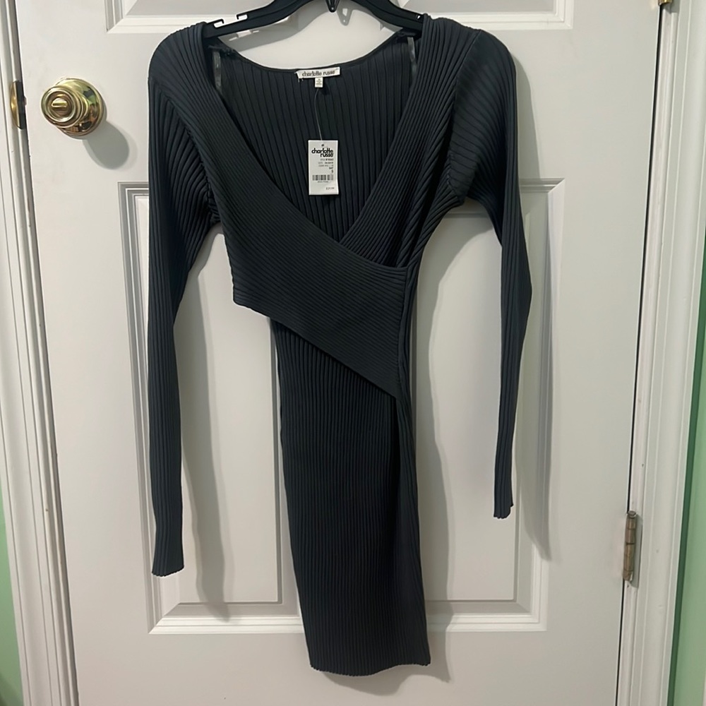 Charlotte Russe, a small green sweater dress